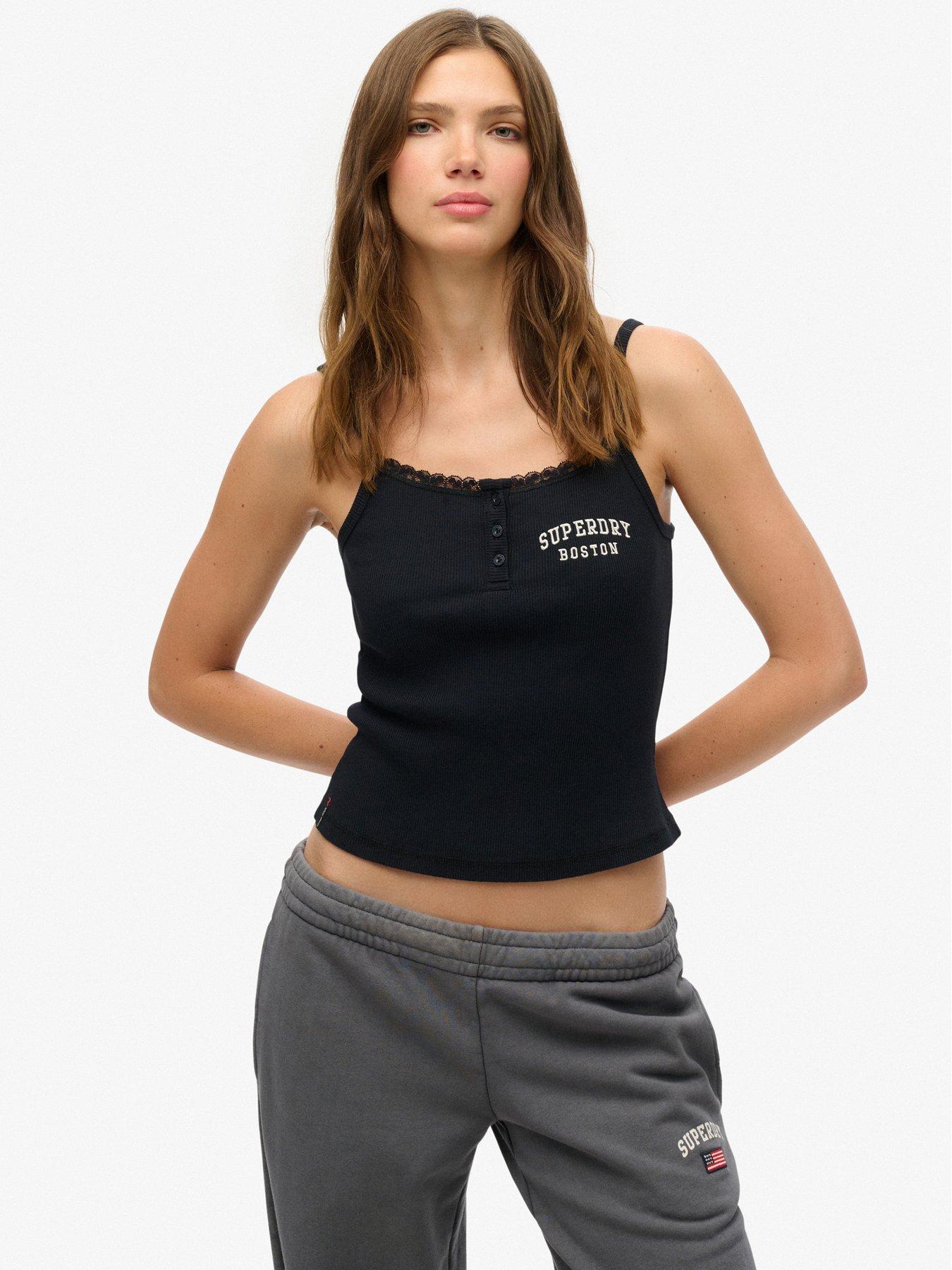 superdry-athletic-essentials-embroidered-button-cami-top-navy