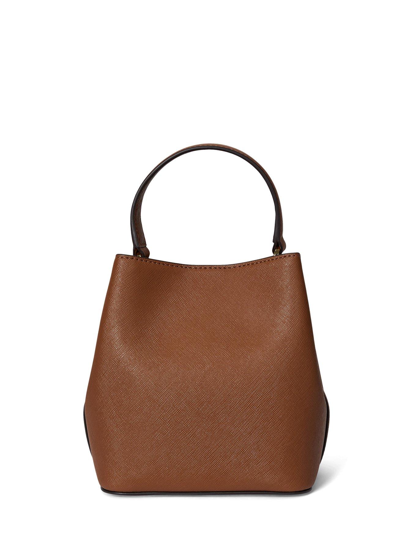 Image 2 of 5 of Lauren by Ralph Lauren Reese Small Bucket Bag - Brown