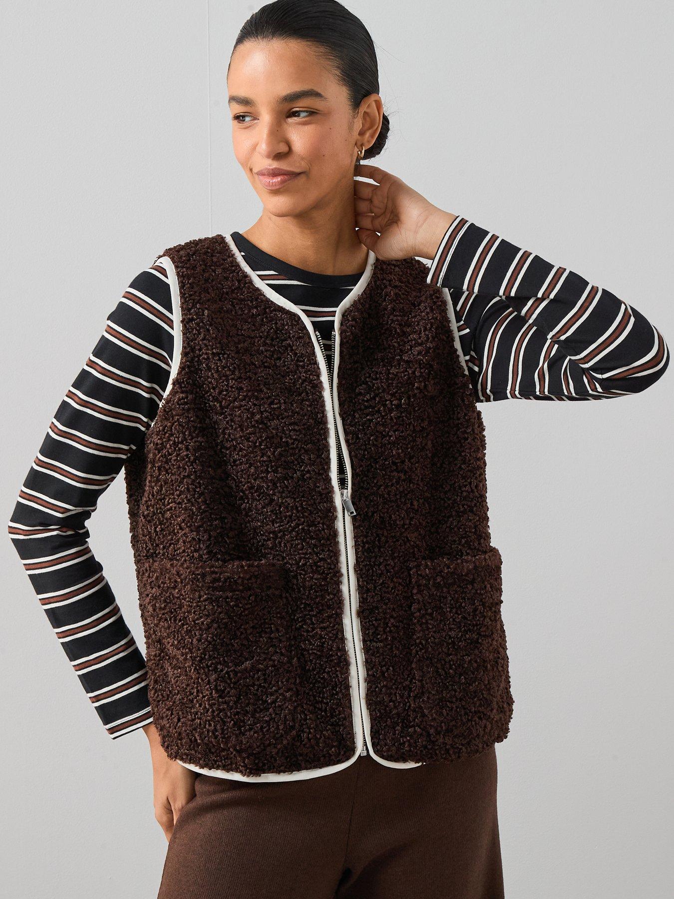 v-by-very-borg-gilet-brown