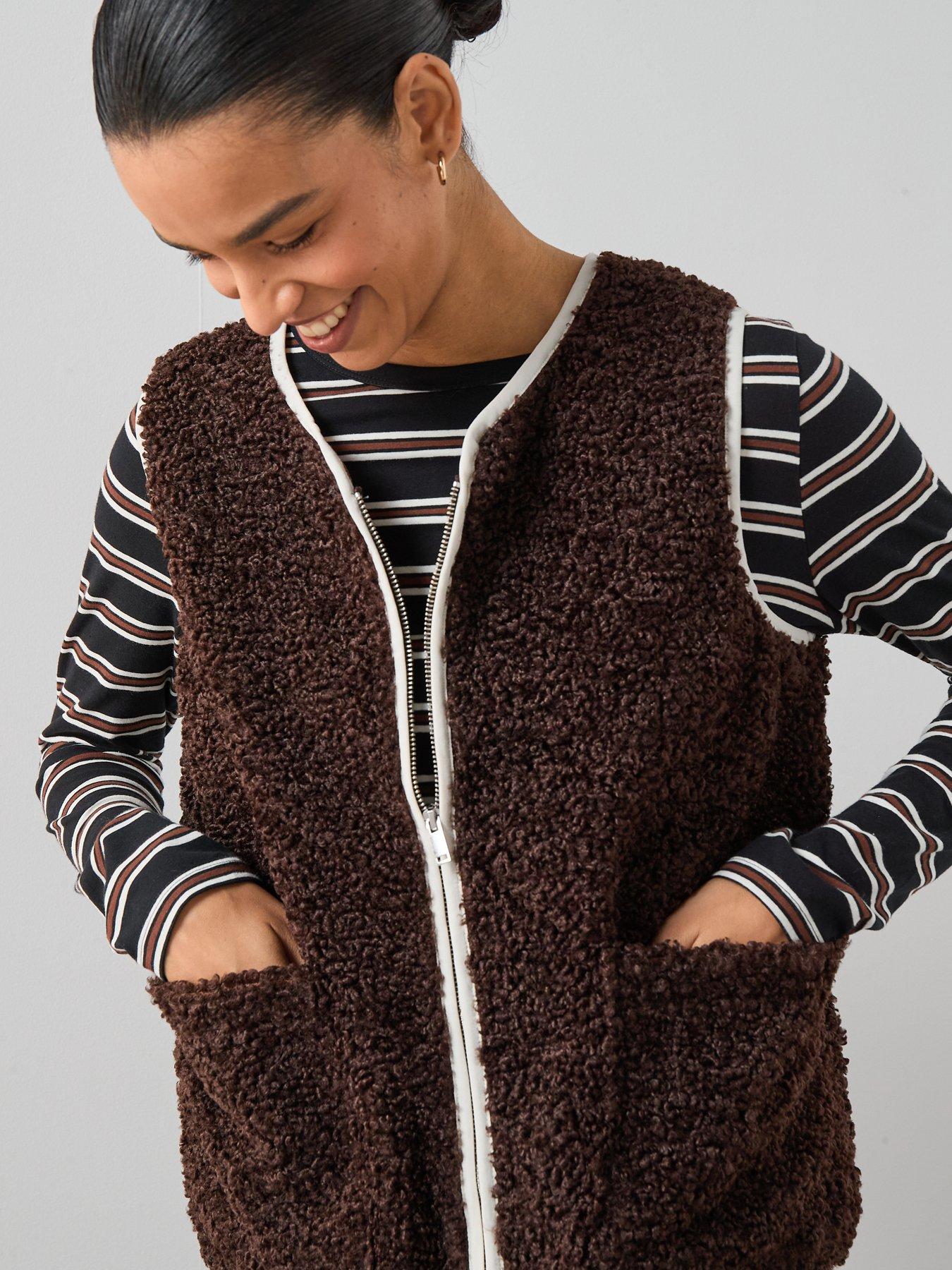 v-by-very-borg-gilet-brownoutfit