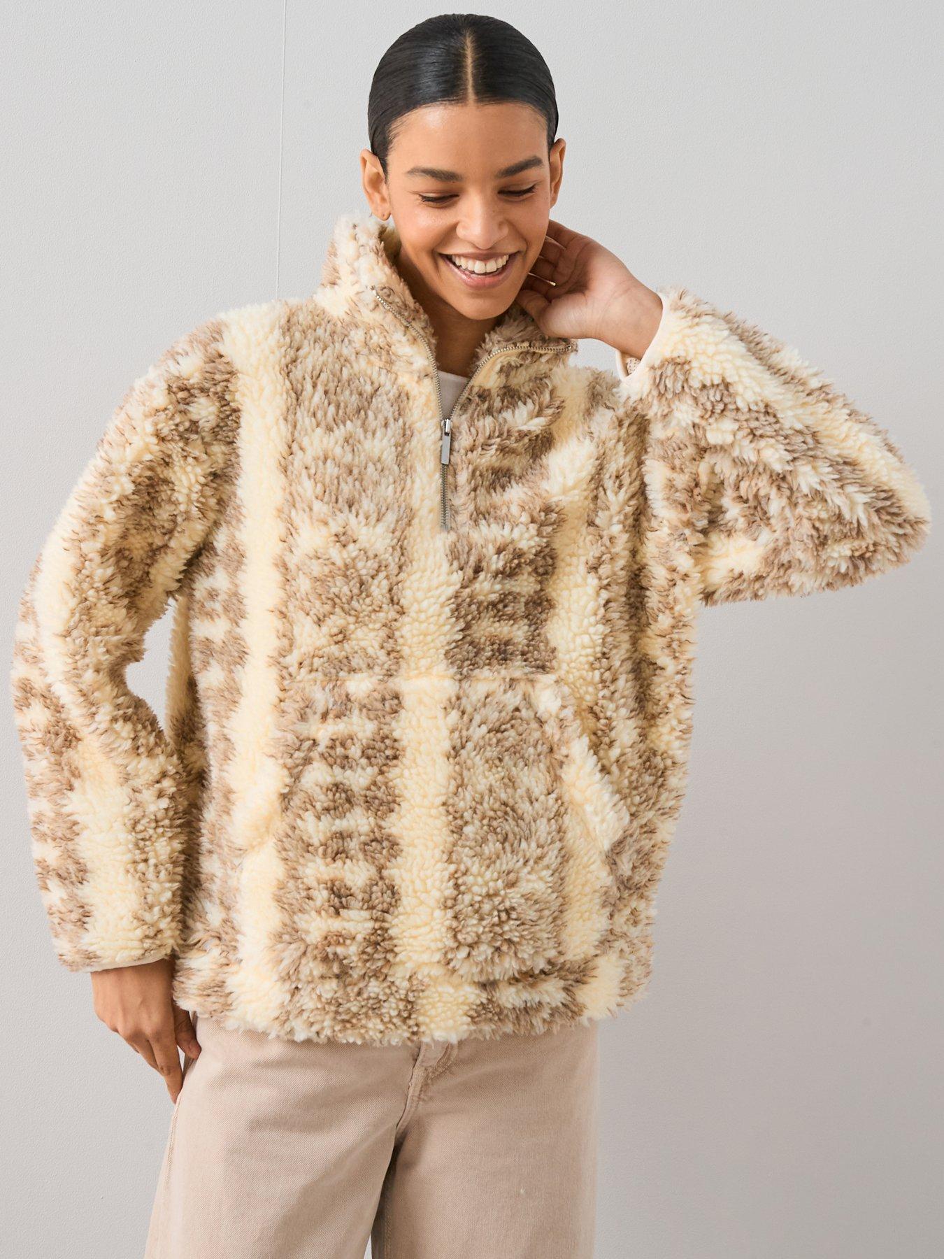 v-by-very-half-zip-printed-borg-fleece-nbsp--multi