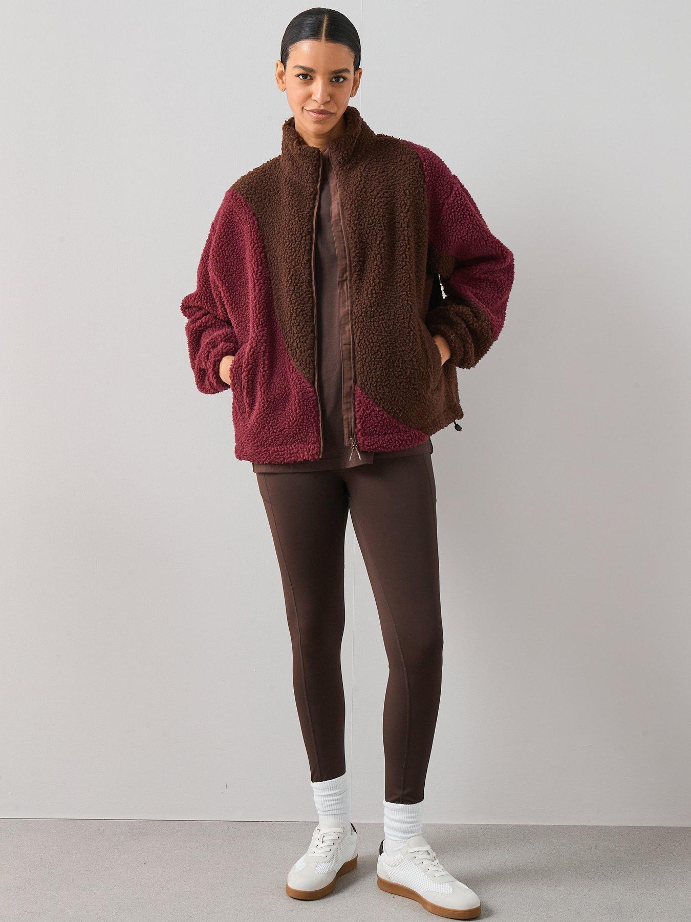 the-very-collection-colour-block-borg-fleece--burgundyback