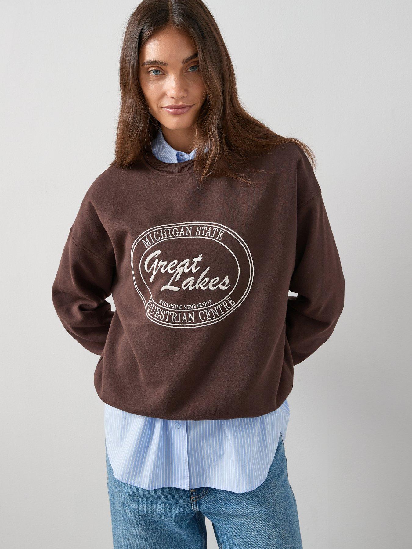 v-by-very-michigan-great-lakes-graphic-sweatshirt-brownfront