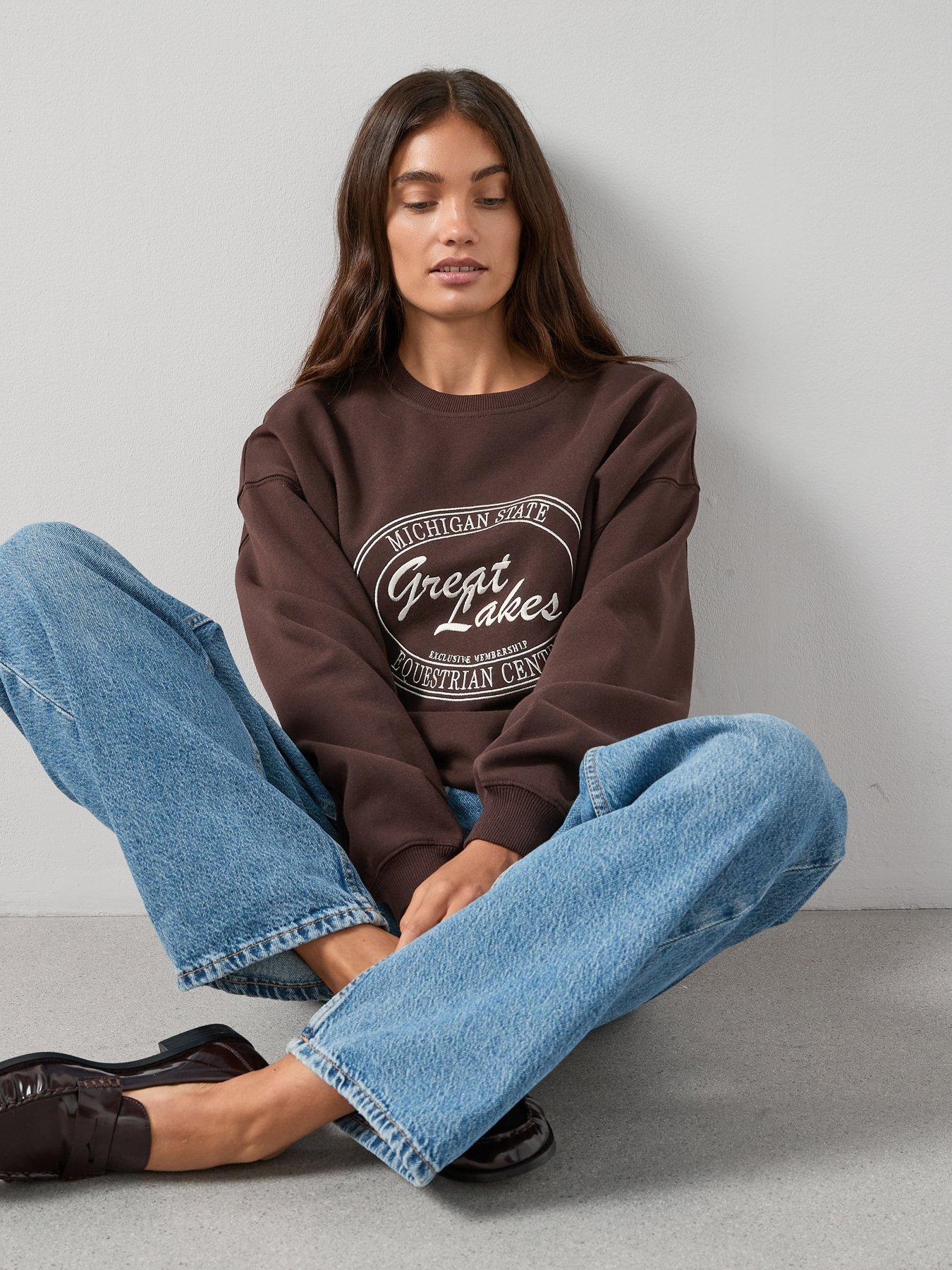 v-by-very-michigan-great-lakes-graphic-sweatshirt-browndetail