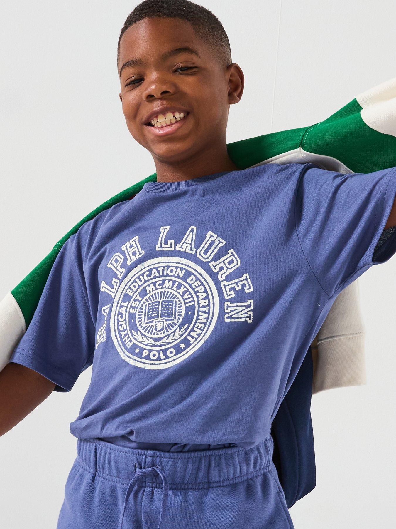 Polo Ralph Lauren Boys Logo Short Sleeve T-Shirt - Navy