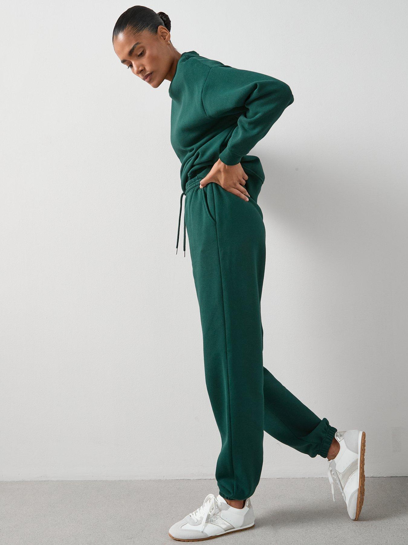 Image 5 of 6 of The Very Collection Relaxed Cuffed Essential Joggers- Green