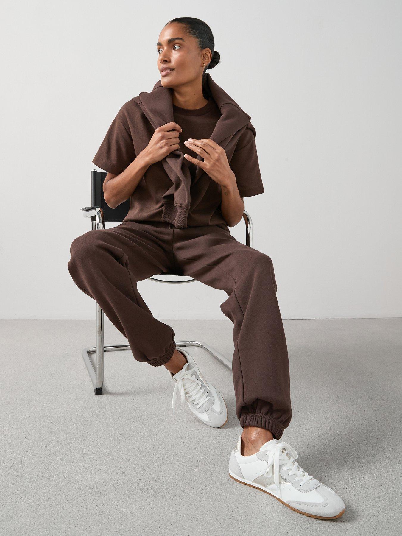 the-very-collection-longline-essential-zip-up-hoody-brownoutfit