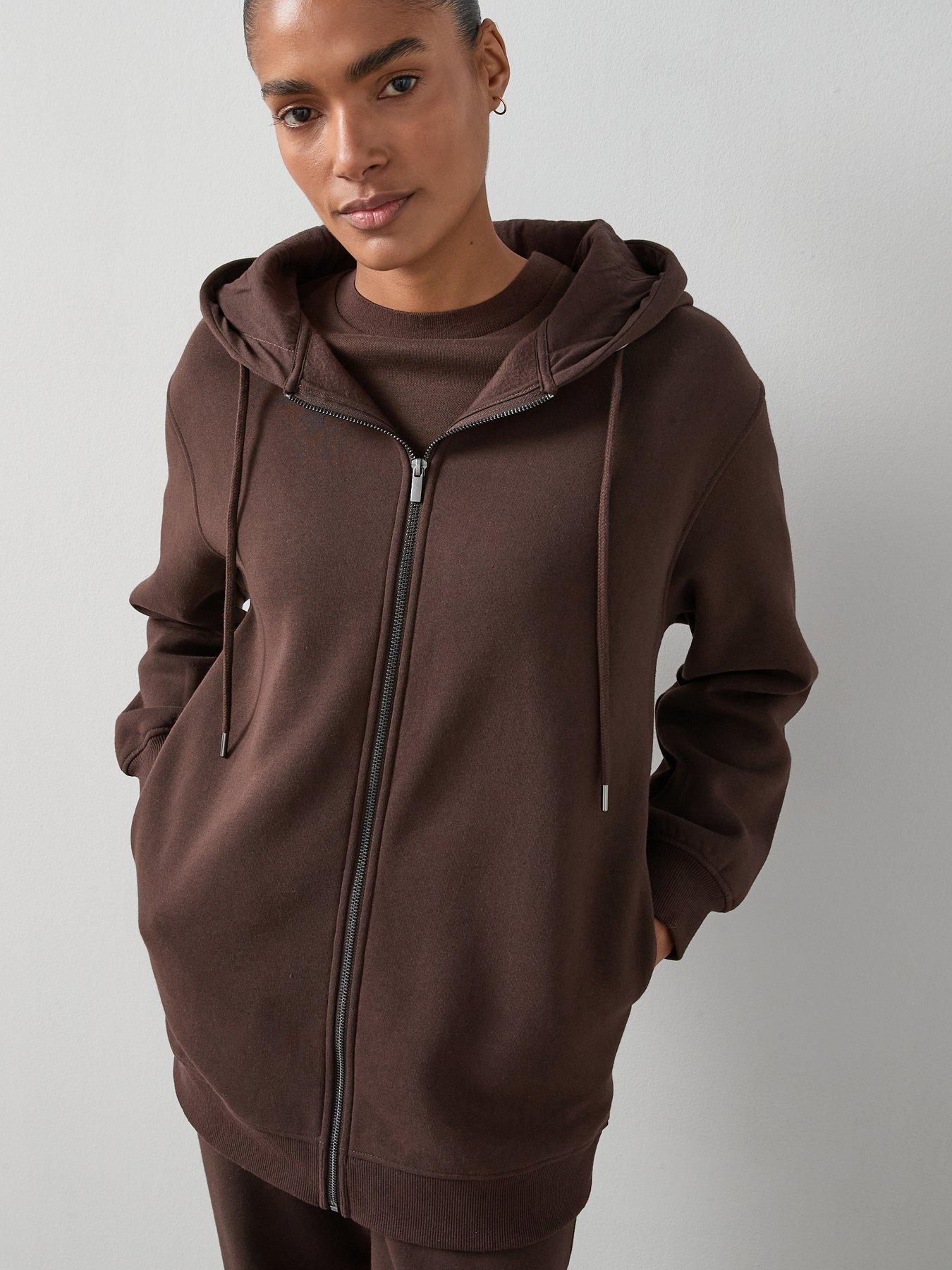 the-very-collection-longline-essential-zip-up-hoody-browndetail