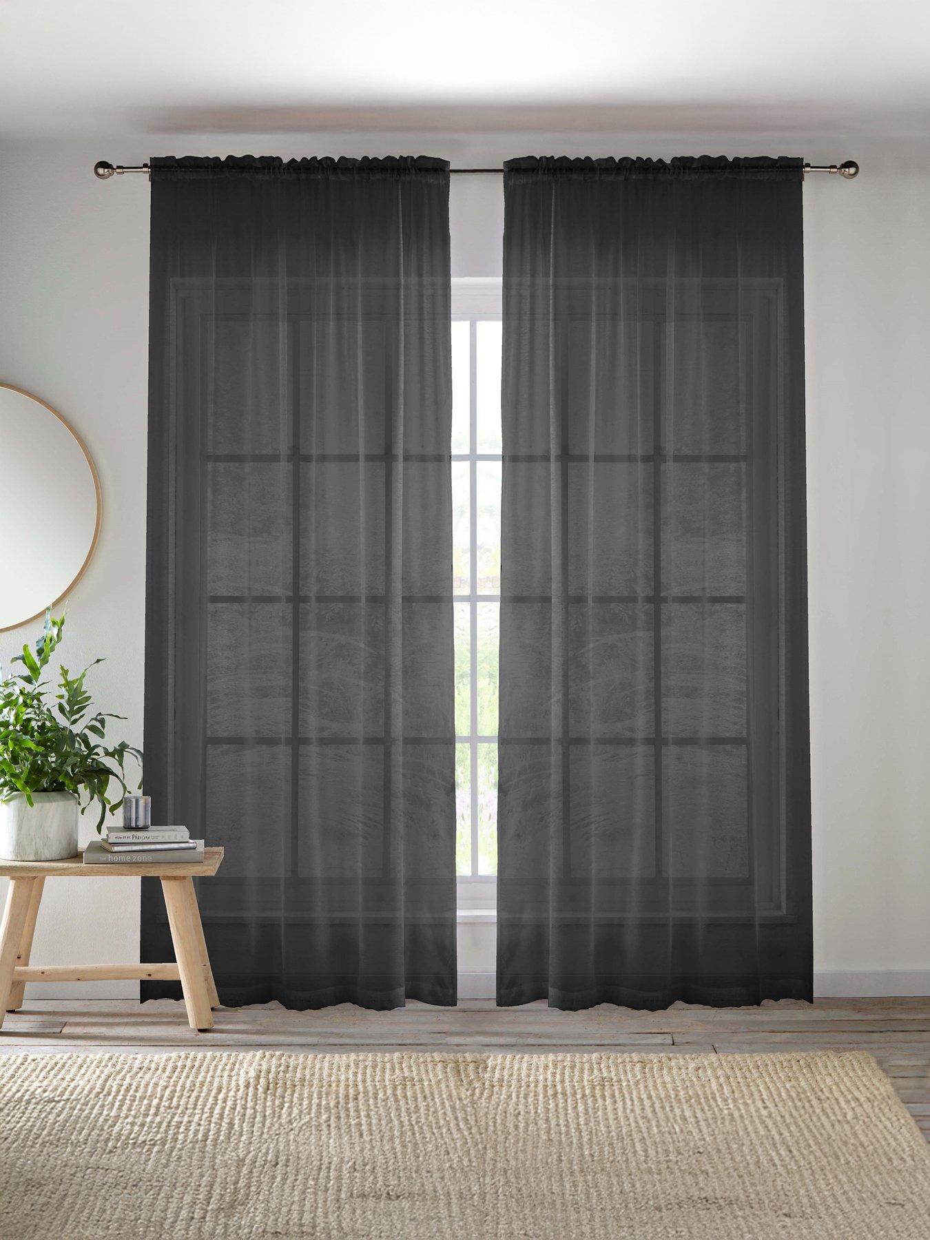 The Very Collection Slot Top Voile Panel Pair 57x48