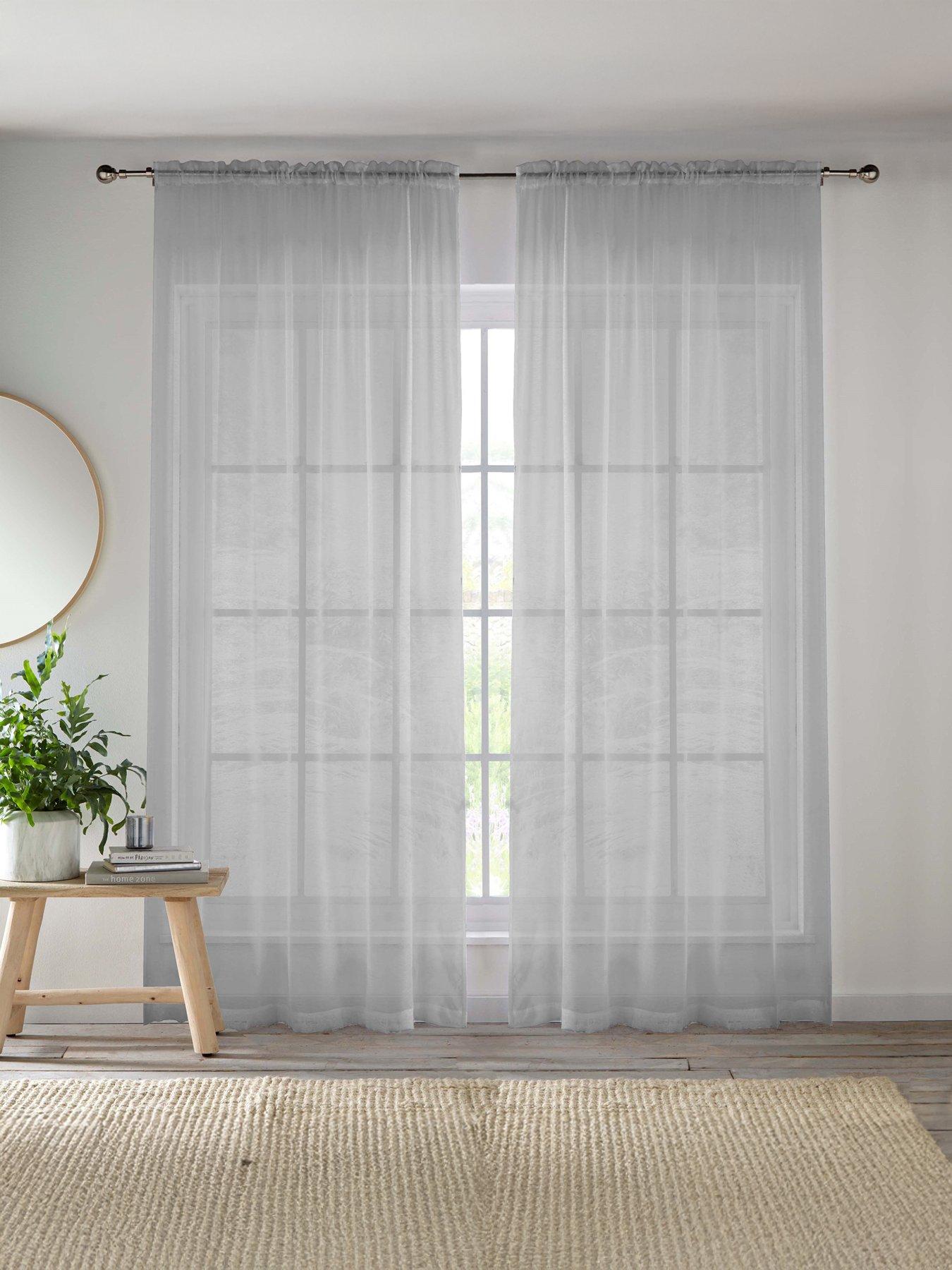 The Very Collection Slot Top Voile Panel Pair 57x48