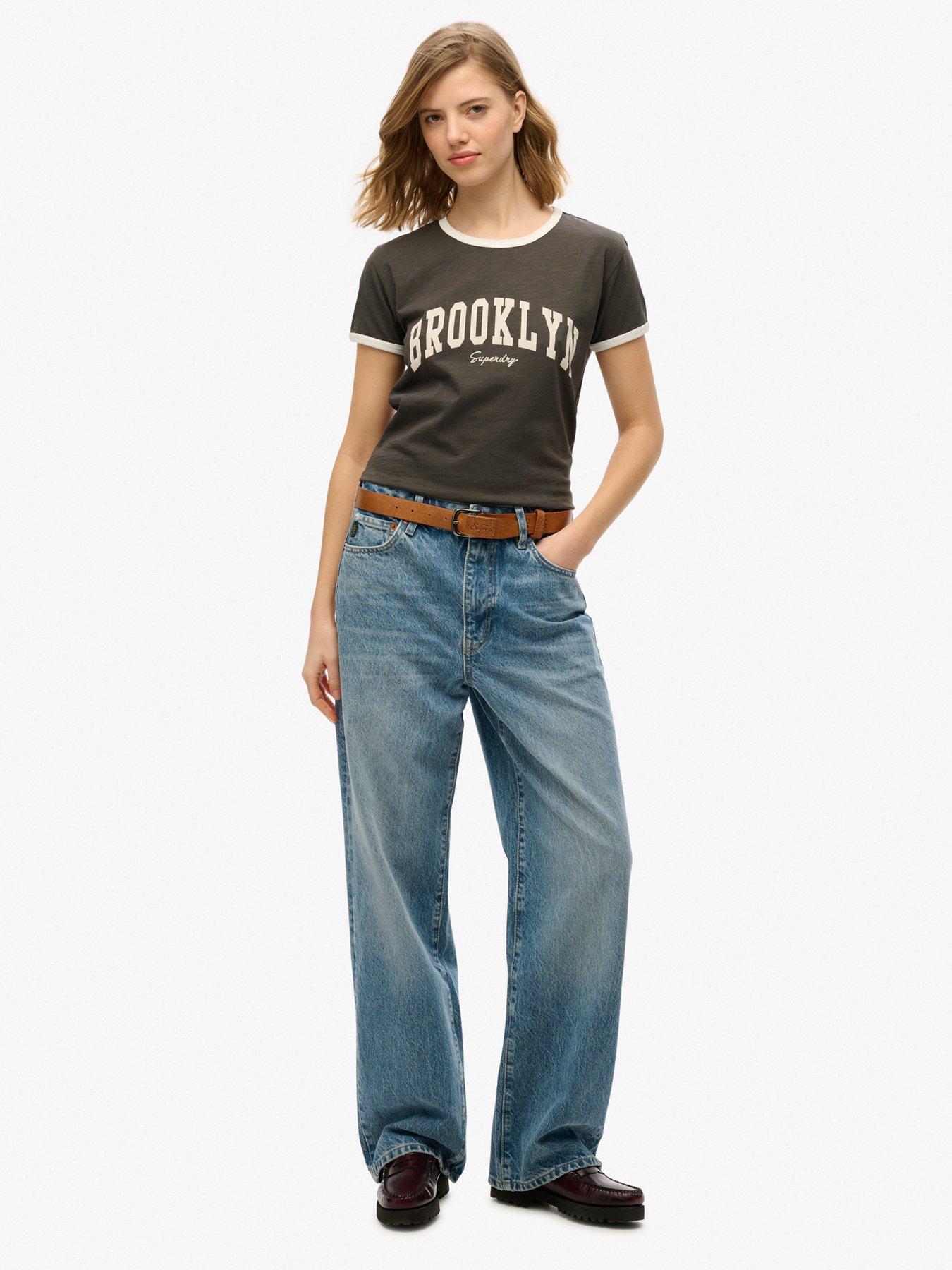 Image 3 of 5 of Superdry Athletic Essential Ringer Fitted T-Shirt - Grey