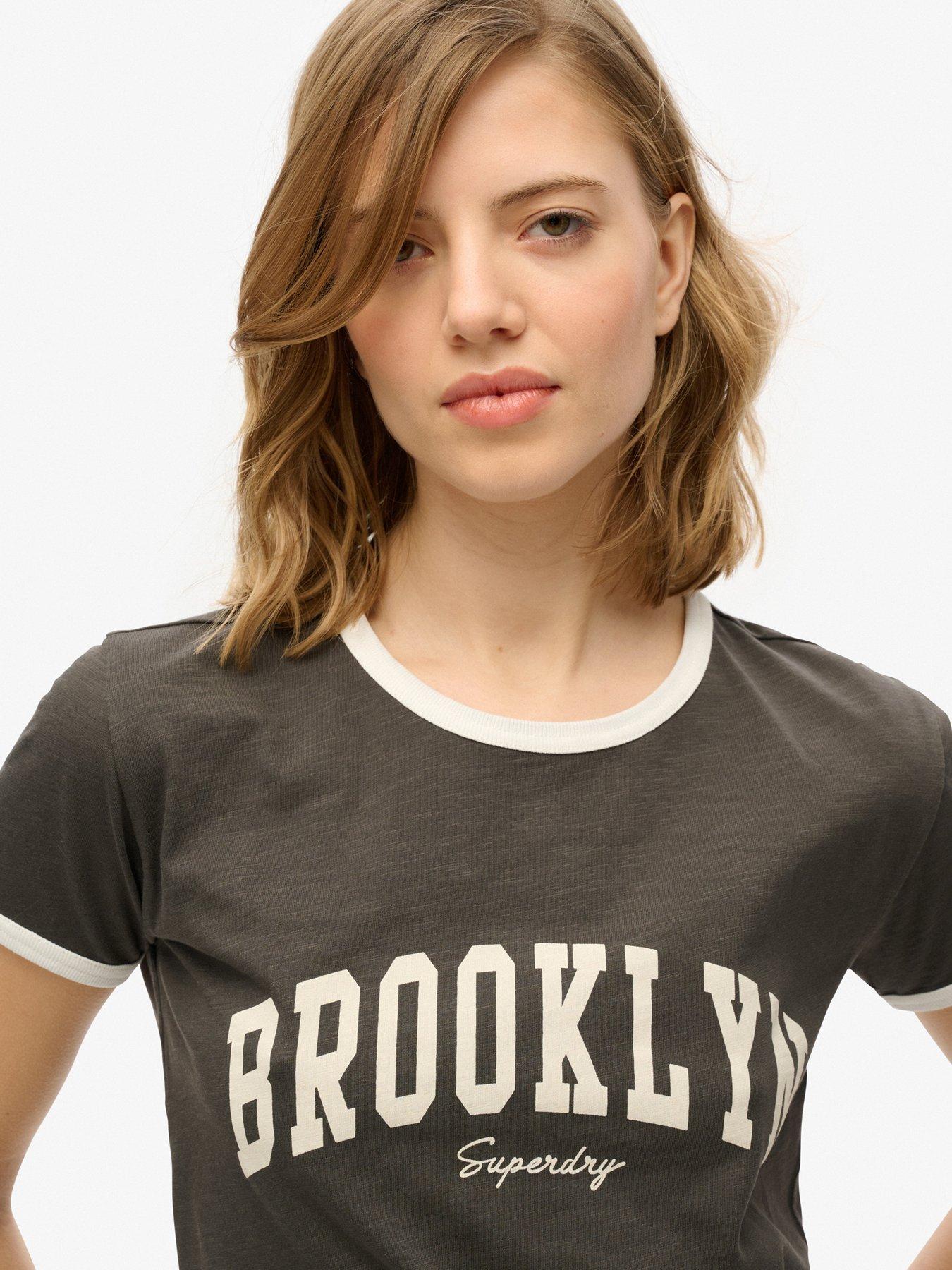 Image 4 of 5 of Superdry Athletic Essential Ringer Fitted T-Shirt - Grey