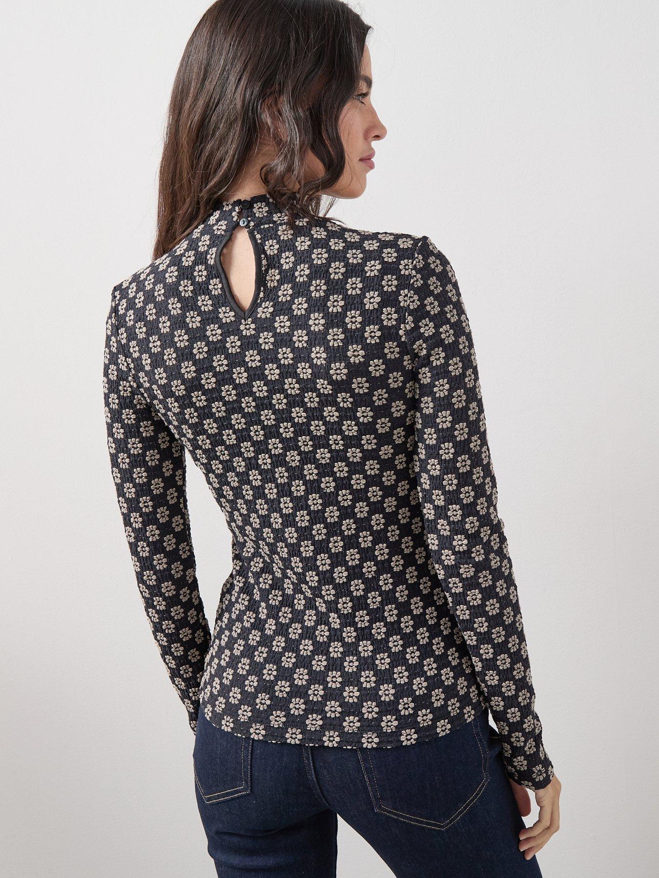 the-very-collection-high-neck-floral-top-multistillFront