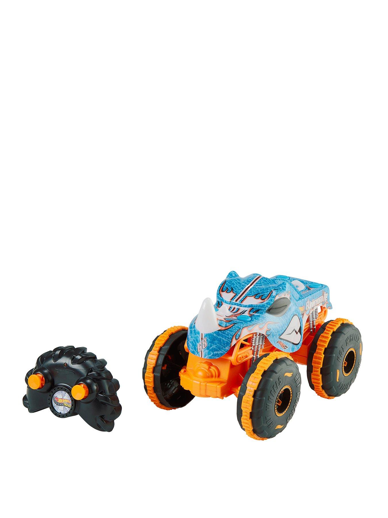 Hot Wheels Hot Wheel RC Monster Trucks Rhinomite in 1:24 Scale, Battery-Powered Remote-Control Toy Truck