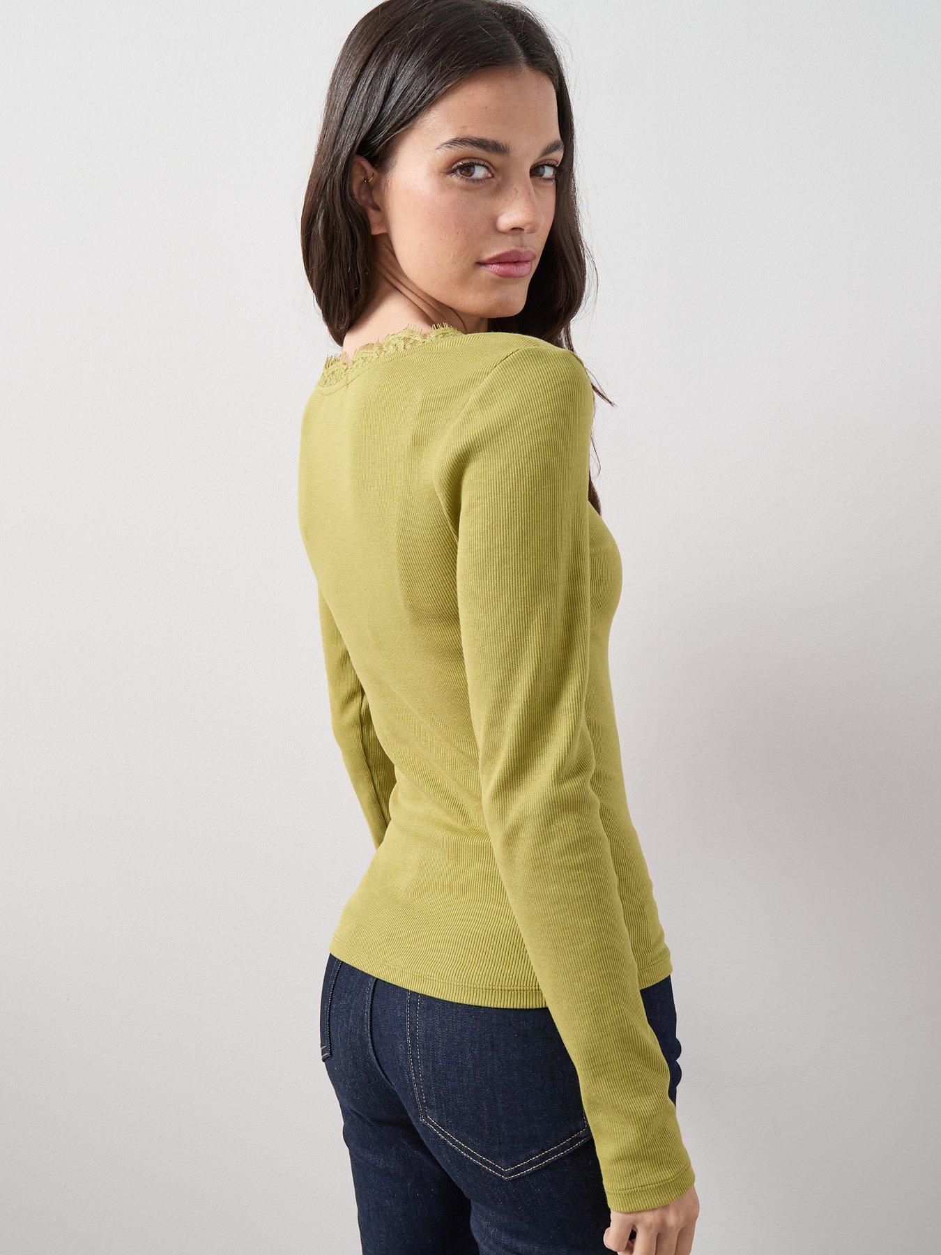 the-very-collection-lace-trim-long-sleeve-rib-top-greenstillFront