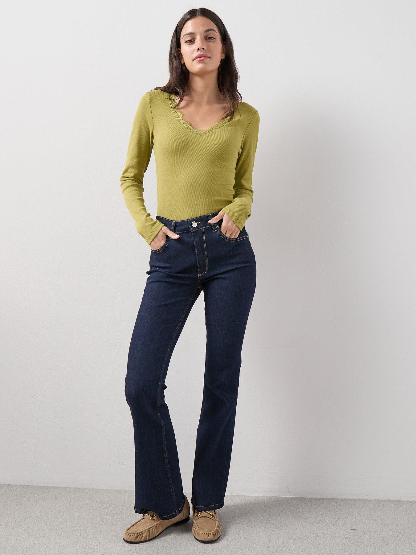 the-very-collection-lace-trim-long-sleeve-rib-top-greenback