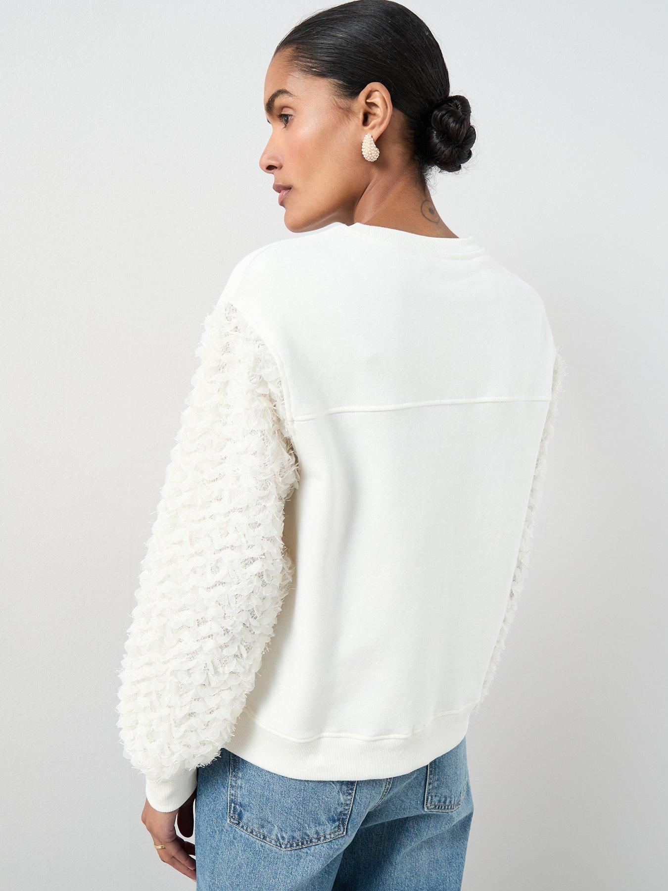 the-very-collection-lace-sleeve-top-creamstillFront
