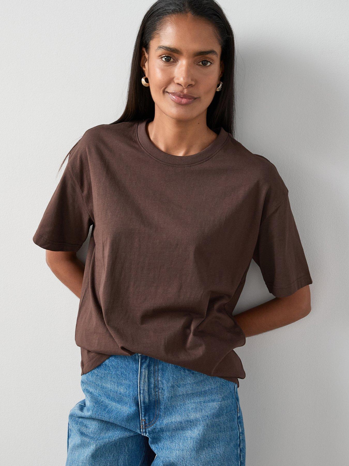 the-very-collection-crew-neck-oversized-t-shirt-brown