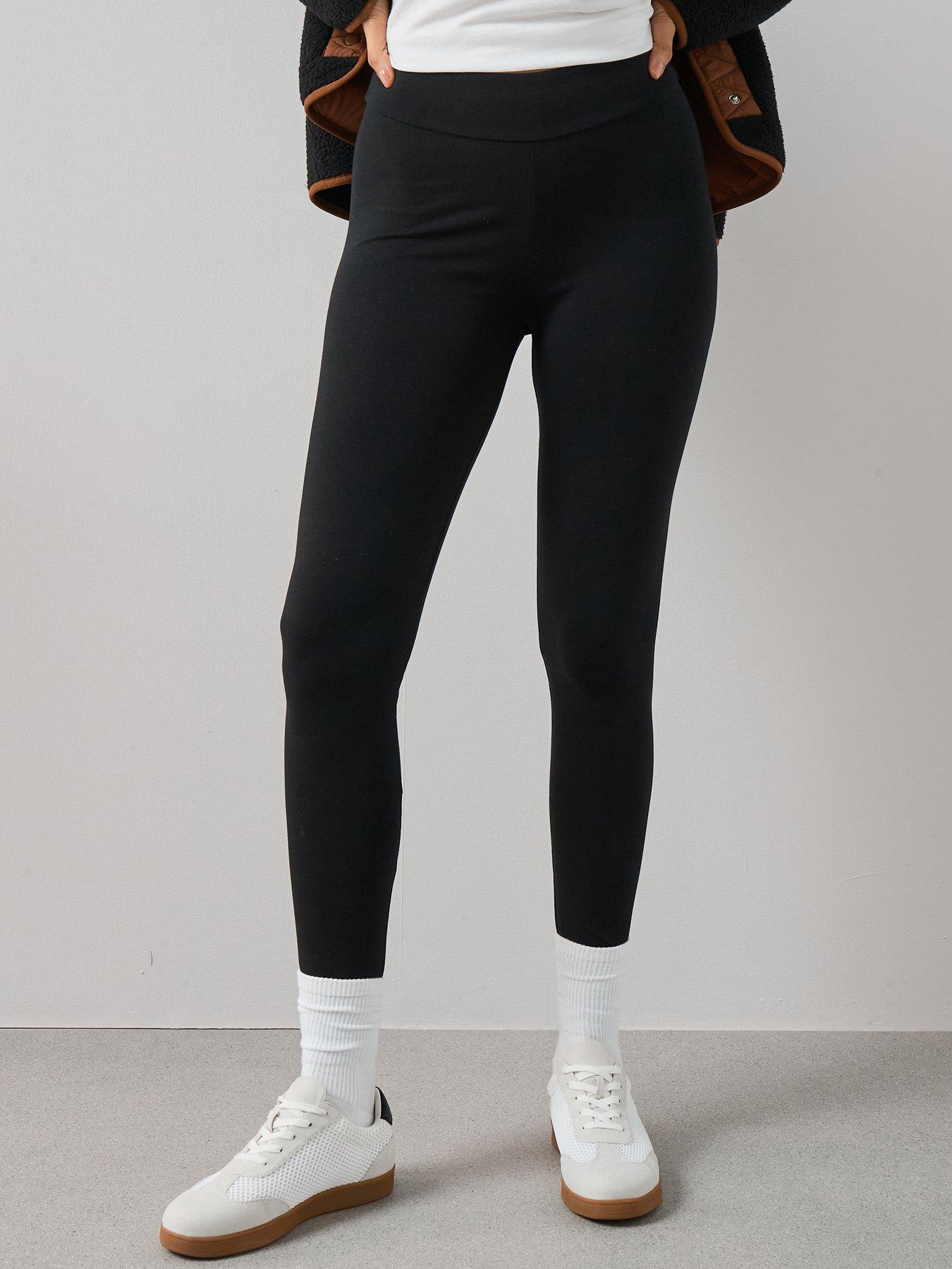 Image 1 of 7 of The Very Collection Womens Stretch Full Length Leggings - Black