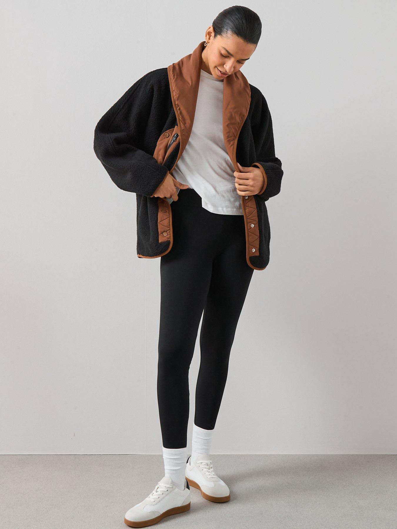 Image 3 of 7 of The Very Collection Womens Stretch Full Length Leggings - Black
