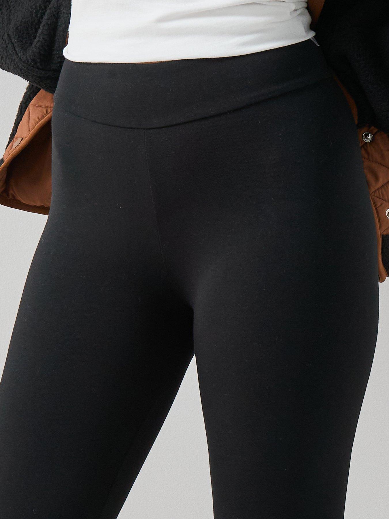 Image 4 of 7 of The Very Collection Womens Stretch Full Length Leggings - Black