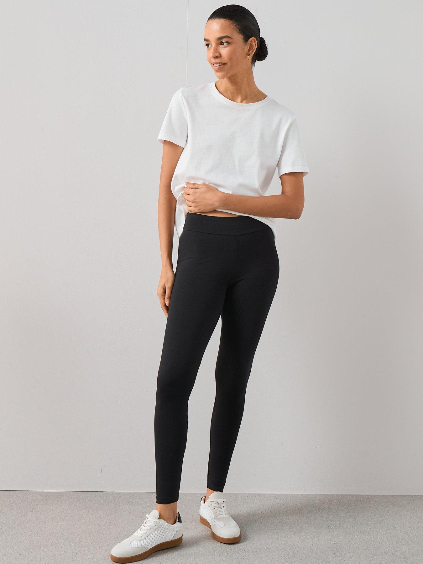 Image 6 of 7 of The Very Collection Womens Stretch Full Length Leggings - Black