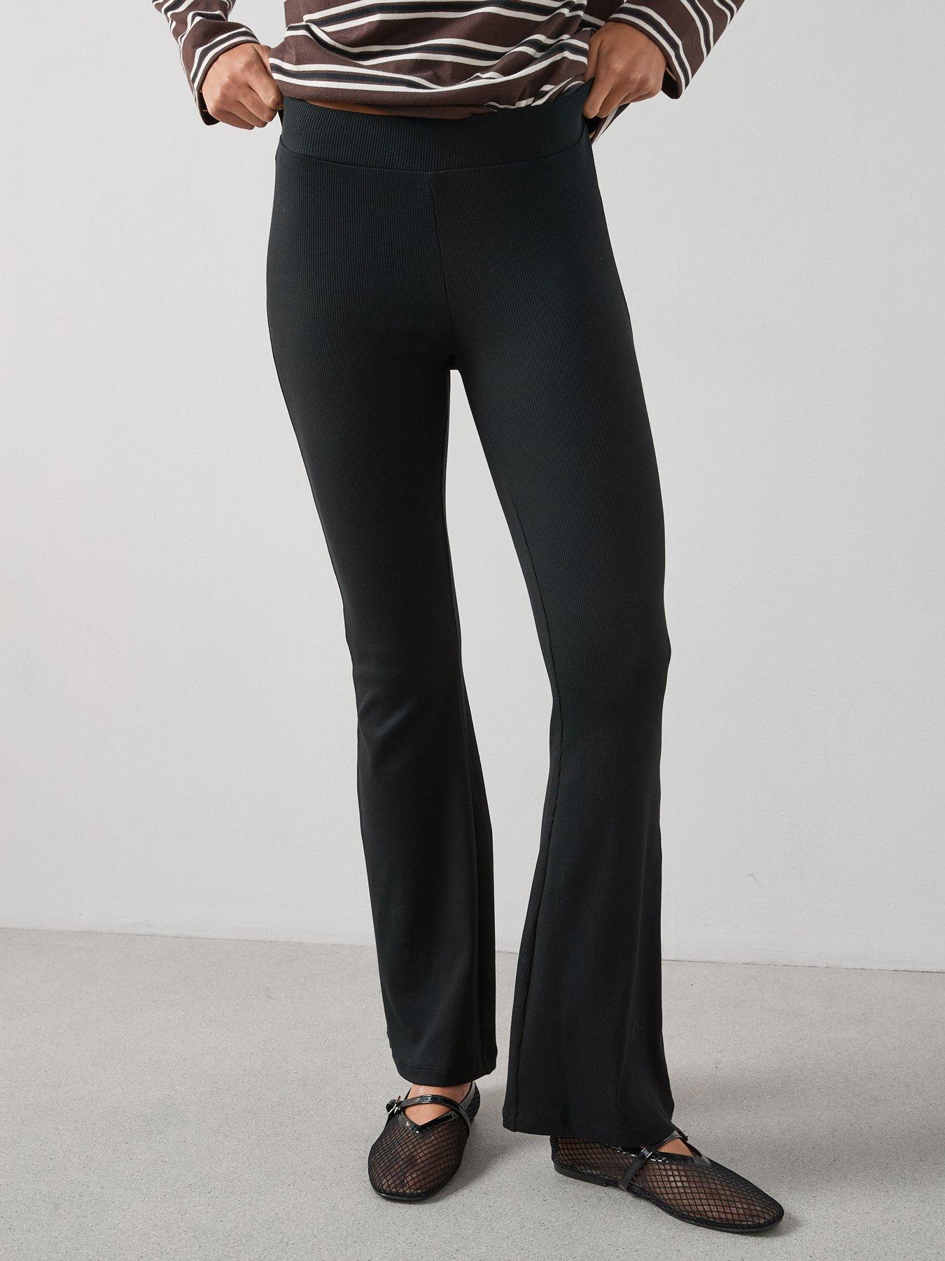 the-very-collection-rib-flare-legging-black