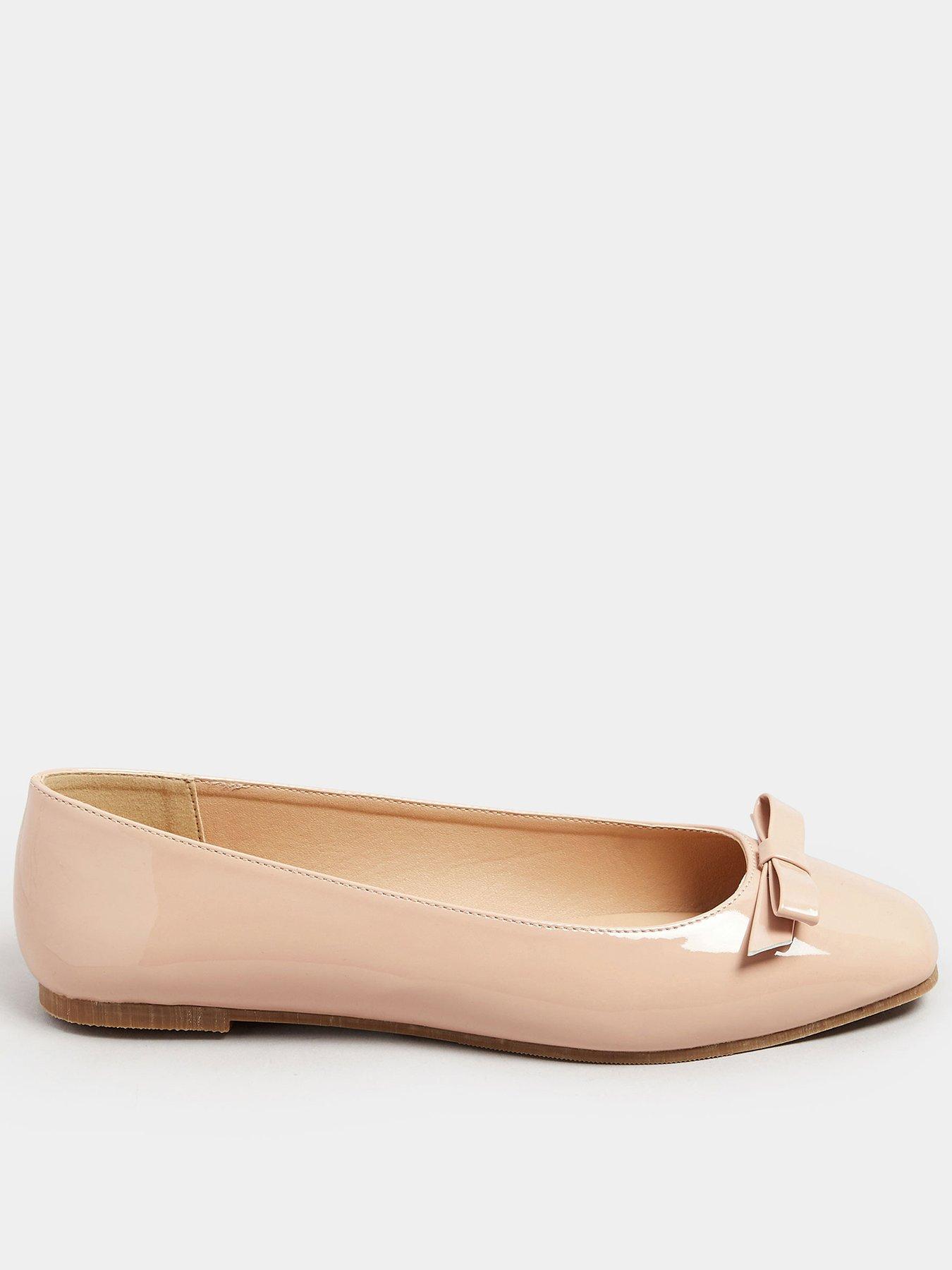 Image of Long Tall Sally Patent Bow Ballet Pump