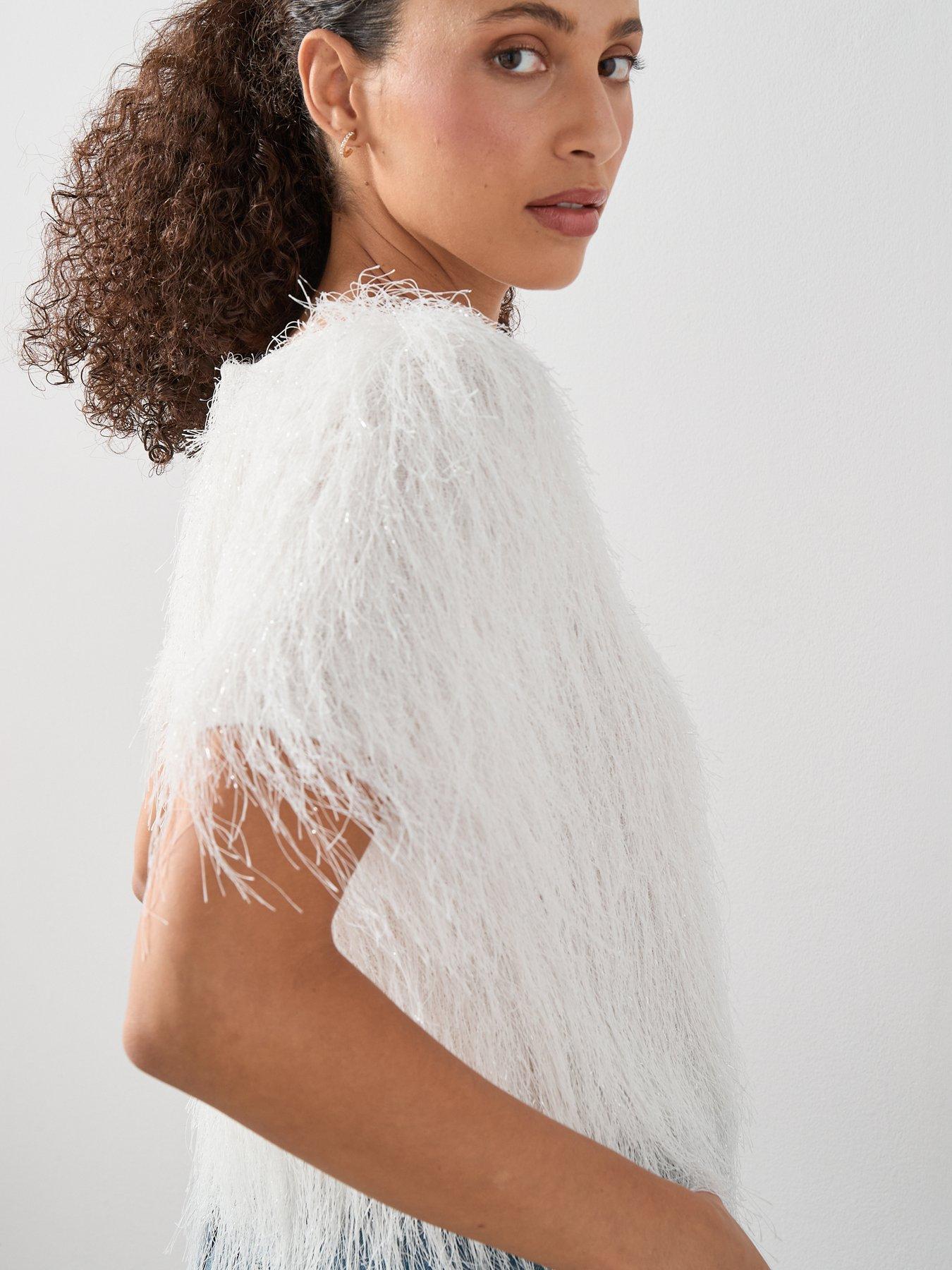 the-very-collection-tassel-short-sleeve-top-whiteoutfit