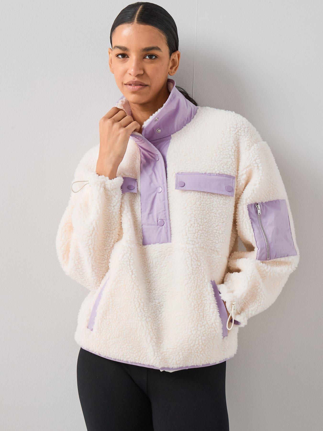 the-very-collection-woven-mix-borg-fleece-cream
