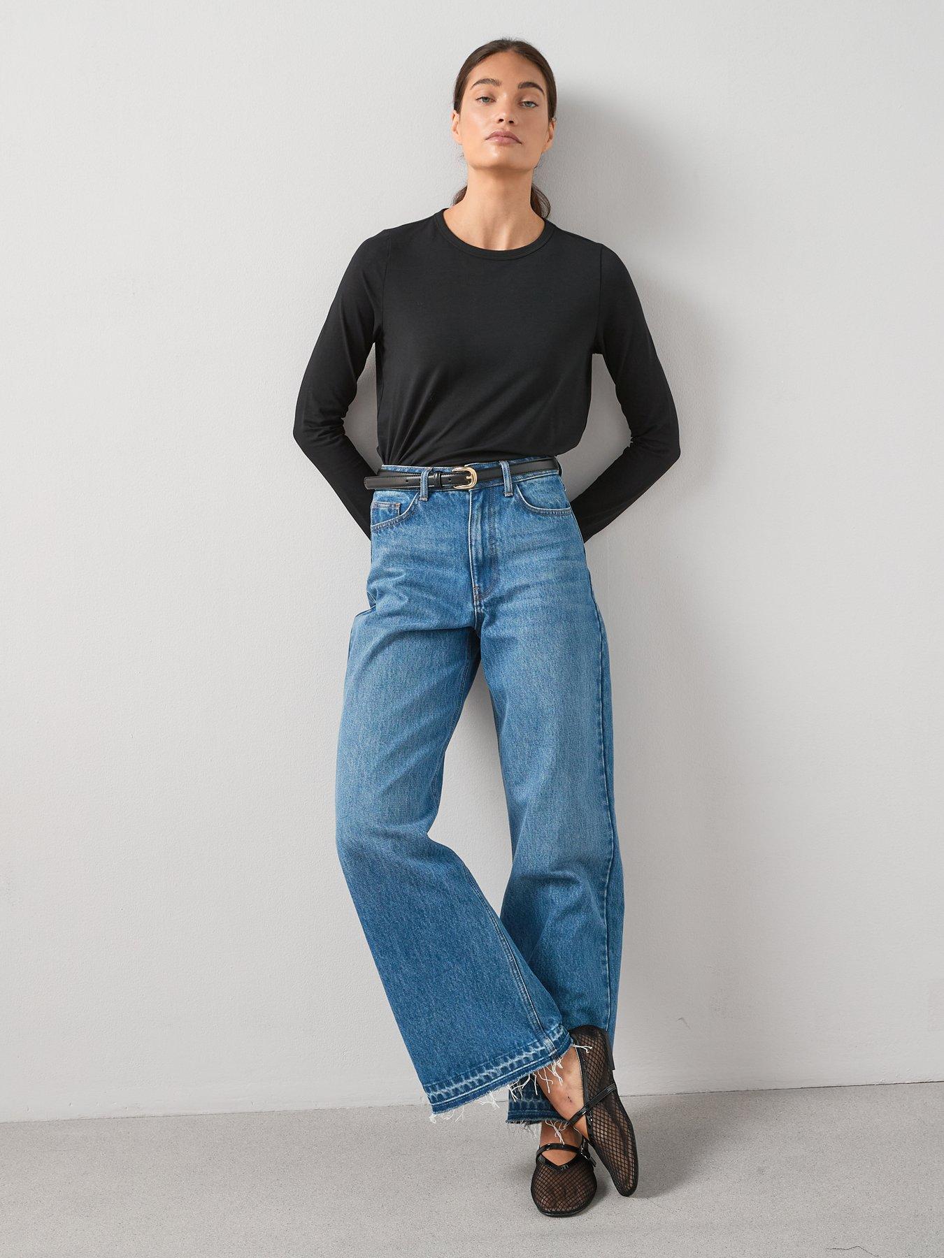 the-very-collection-long-sleeve-oversized-basic-top-blackback