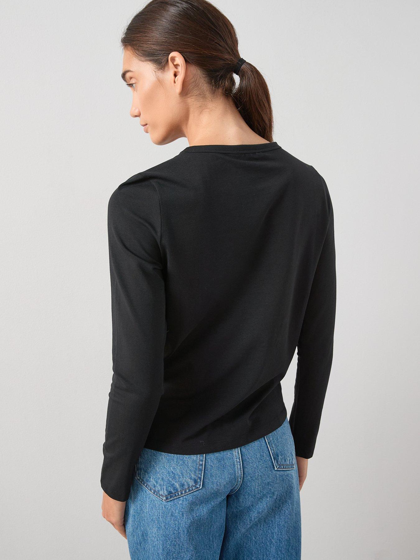 the-very-collection-long-sleeve-oversized-basic-top-blackdetail