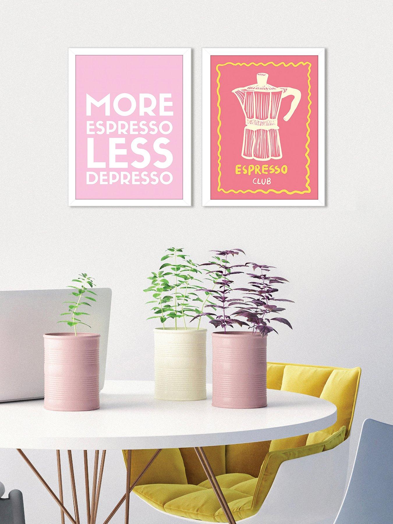 undefined Athene Fritsch (espresso) / Studio Dolci (espresso Club) Set Of 2 Framed Prints 33x43cms