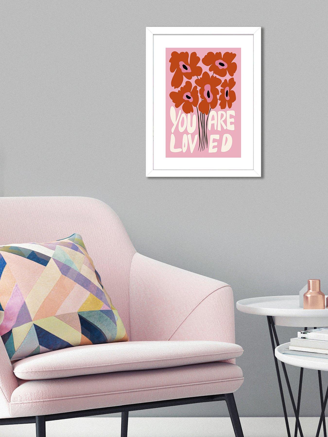 Image 1 of 2 of The Art Group You Are Loved Framed Art Print by Miho Art Studio&nbsp;