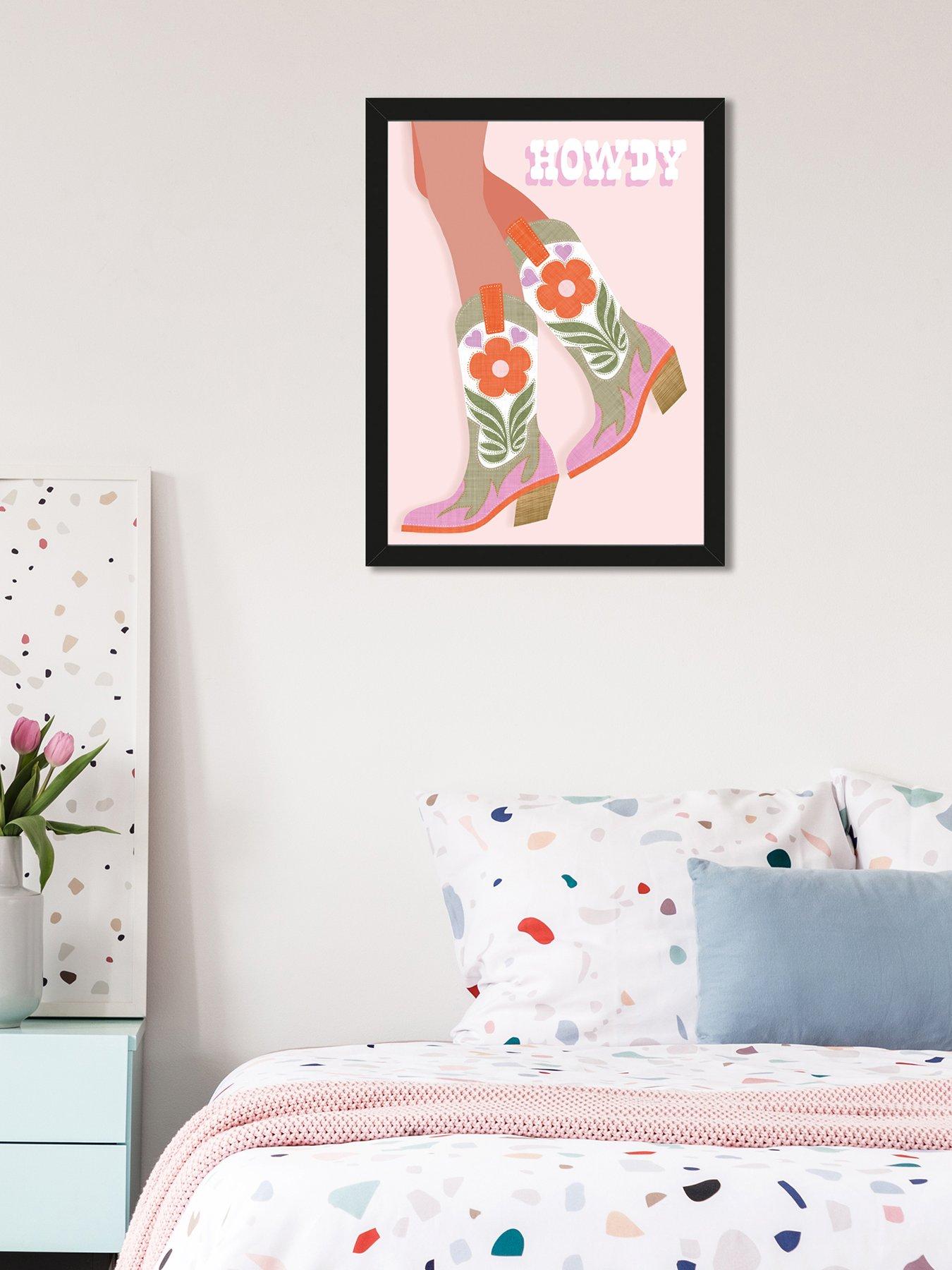 undefined Howdy Framed Art Print by Dominique Vari