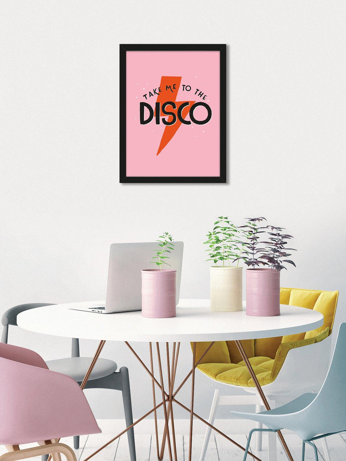 undefined Take Me To The Disco Framed Art Print by Duchess Plum
