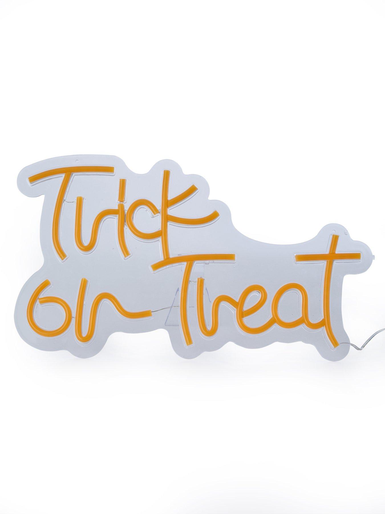 Image 2 of 5 of The Very Collection Trick or Treat Neon Light Halloween Decoration