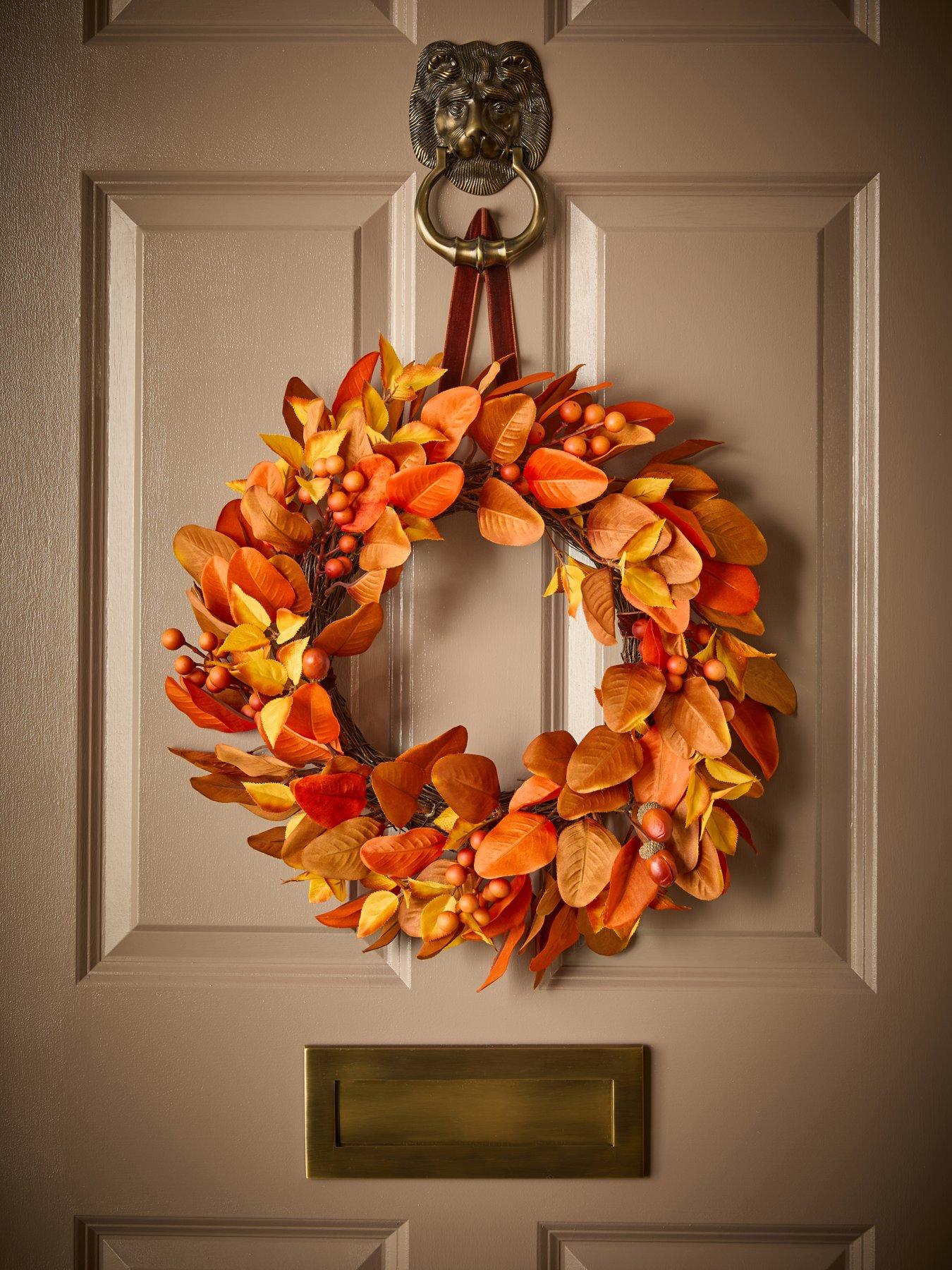 very-home-autumnnbspharvest-wreathnbspwithnbsphanger