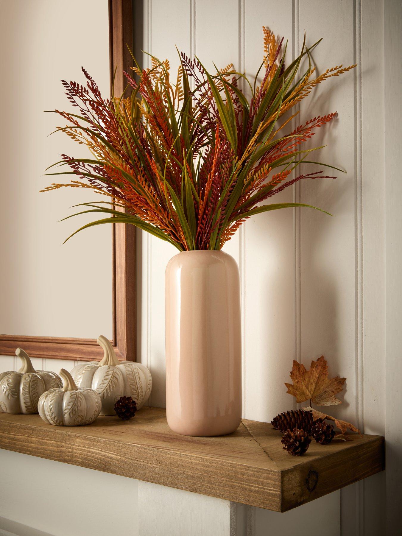Very Home Tall Vase with Autumn Foliage