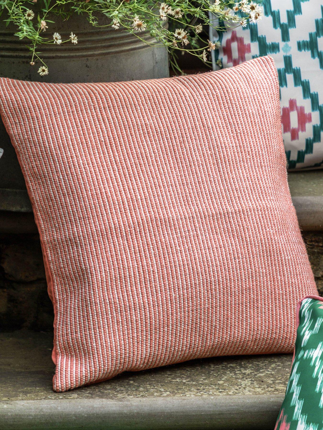 undefined Ula Pinstripe Indoor/Outdoor Cushion in Apricot