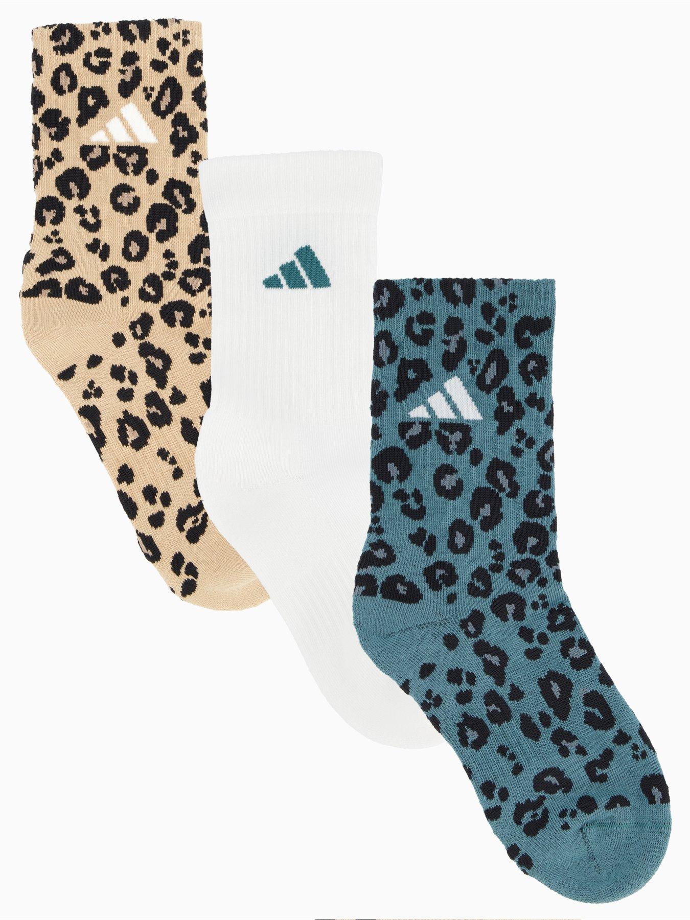Image 1 of 4 of adidas Sportswear Women's Leopard Socks 3 Pack - Multi