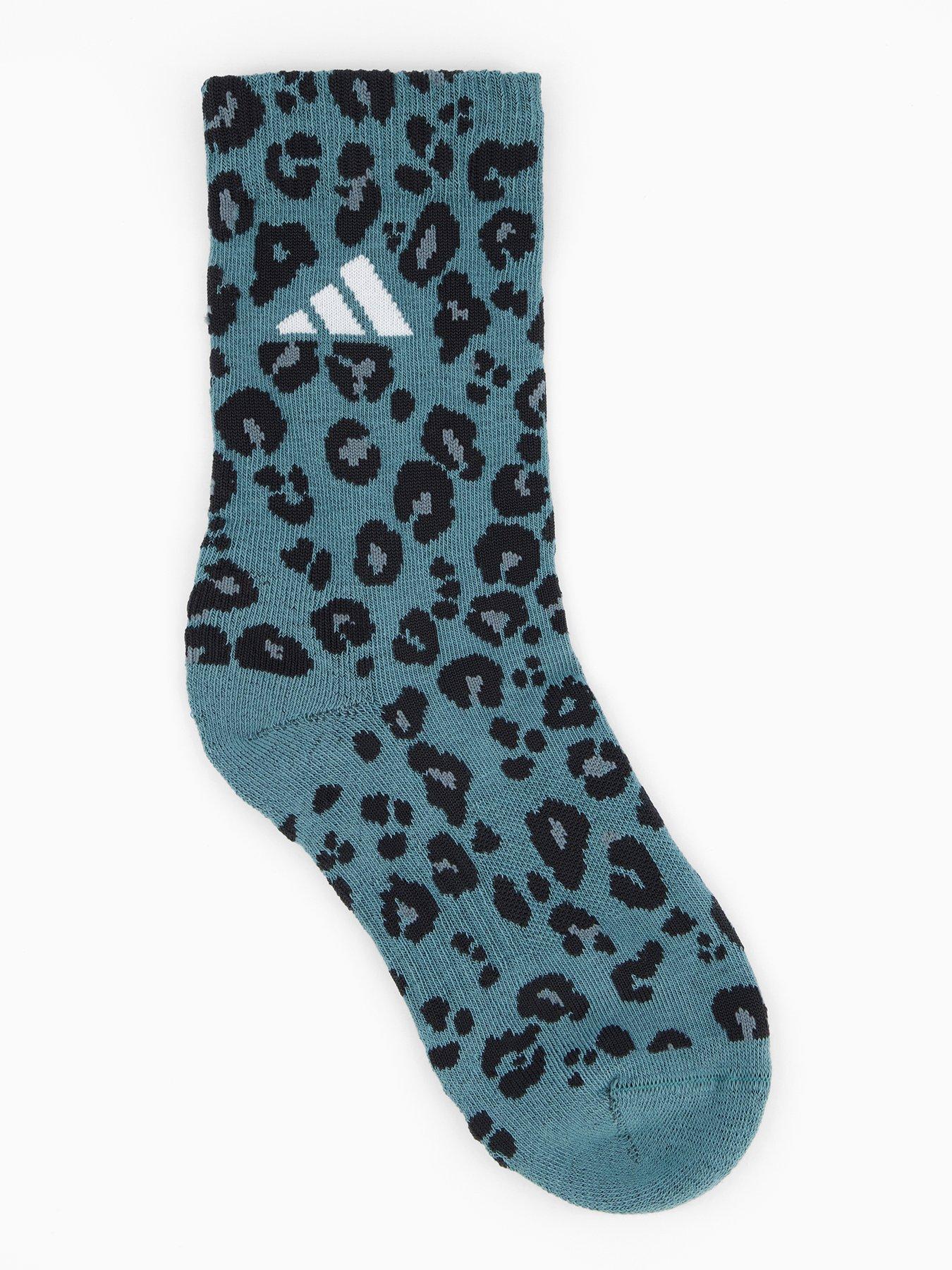 Image 2 of 4 of adidas Sportswear Women's Leopard Socks 3 Pack - Multi