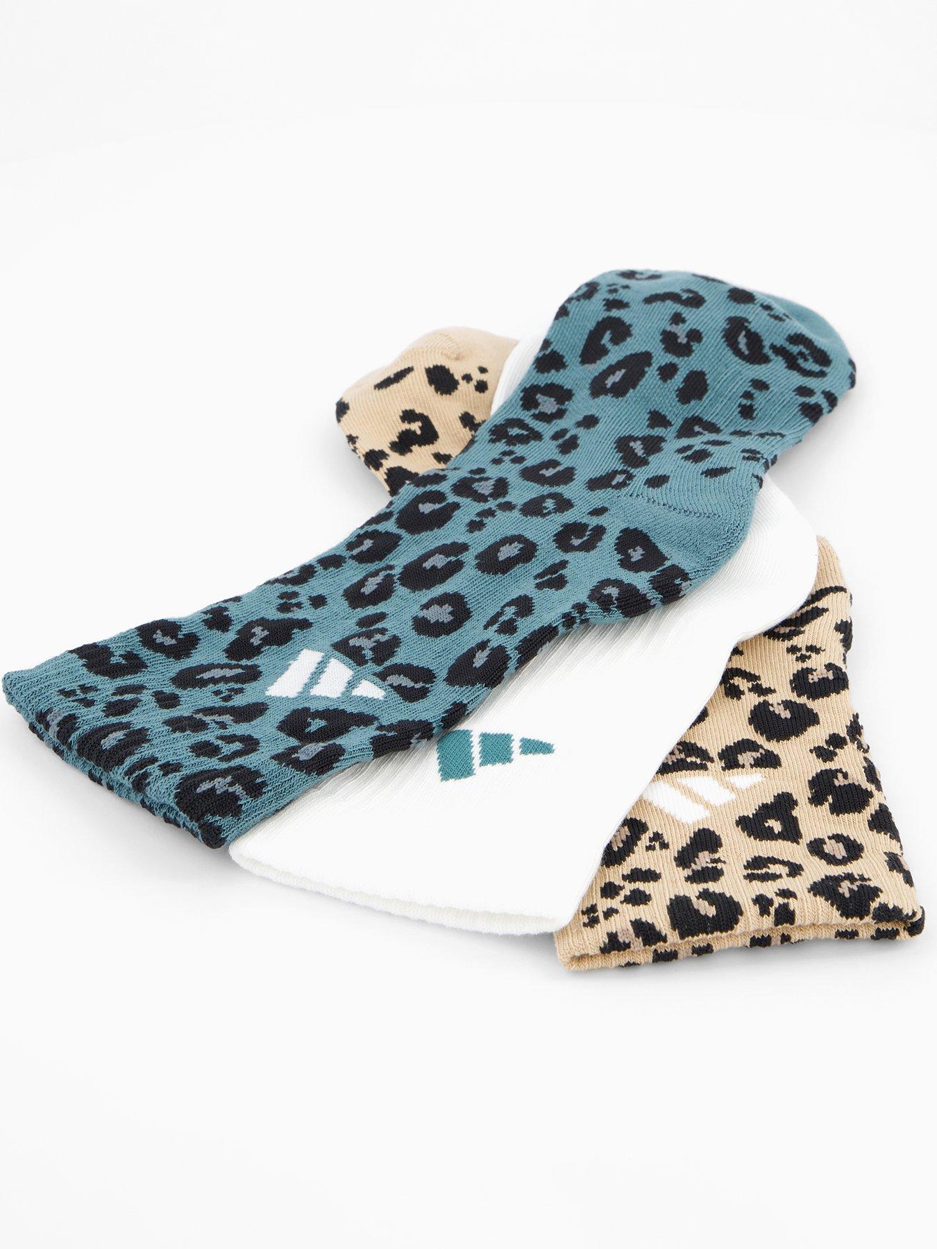 Image 3 of 4 of adidas Sportswear Women's Leopard Socks 3 Pack - Multi