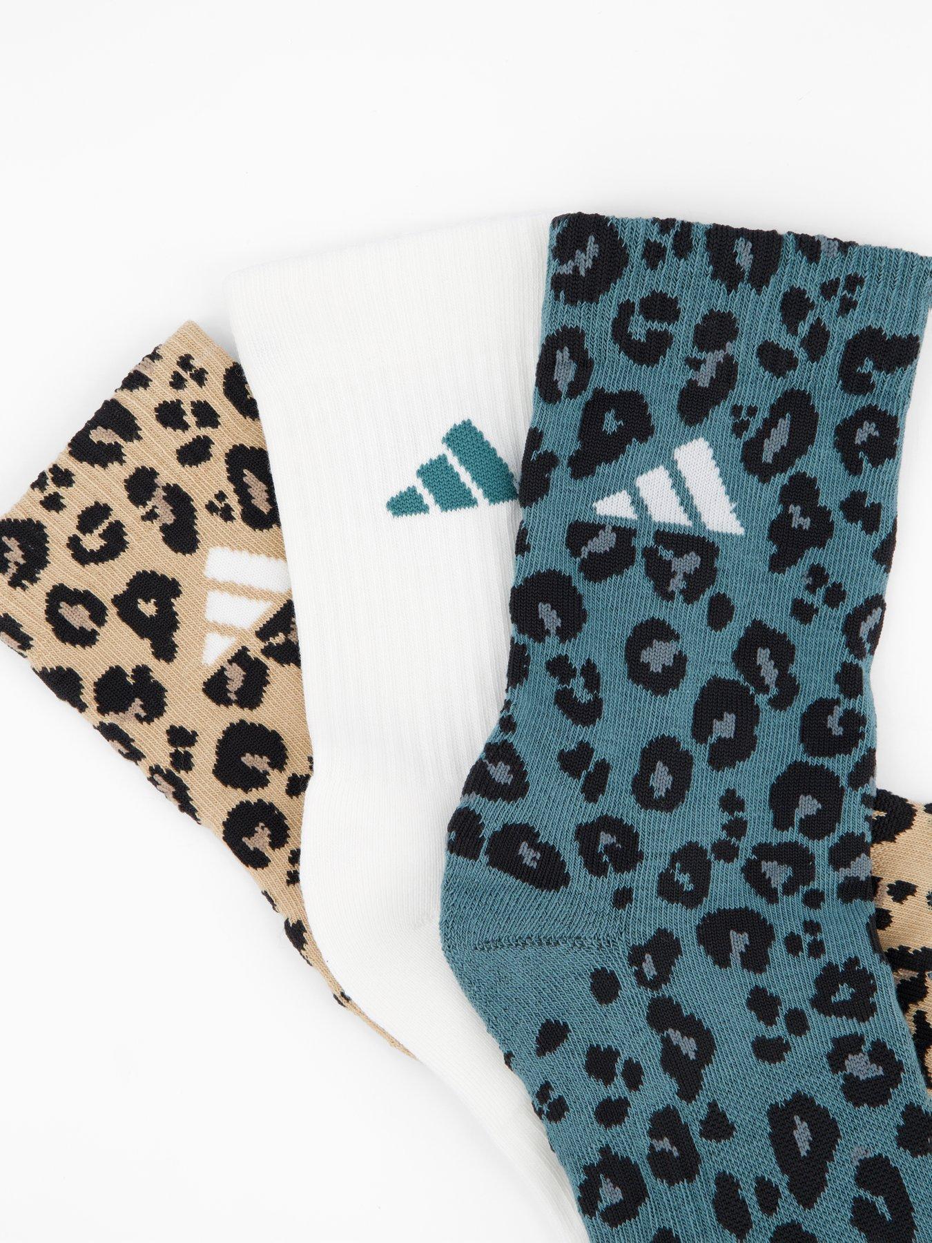 Image 4 of 4 of adidas Sportswear Women's Leopard Socks 3 Pack - Multi