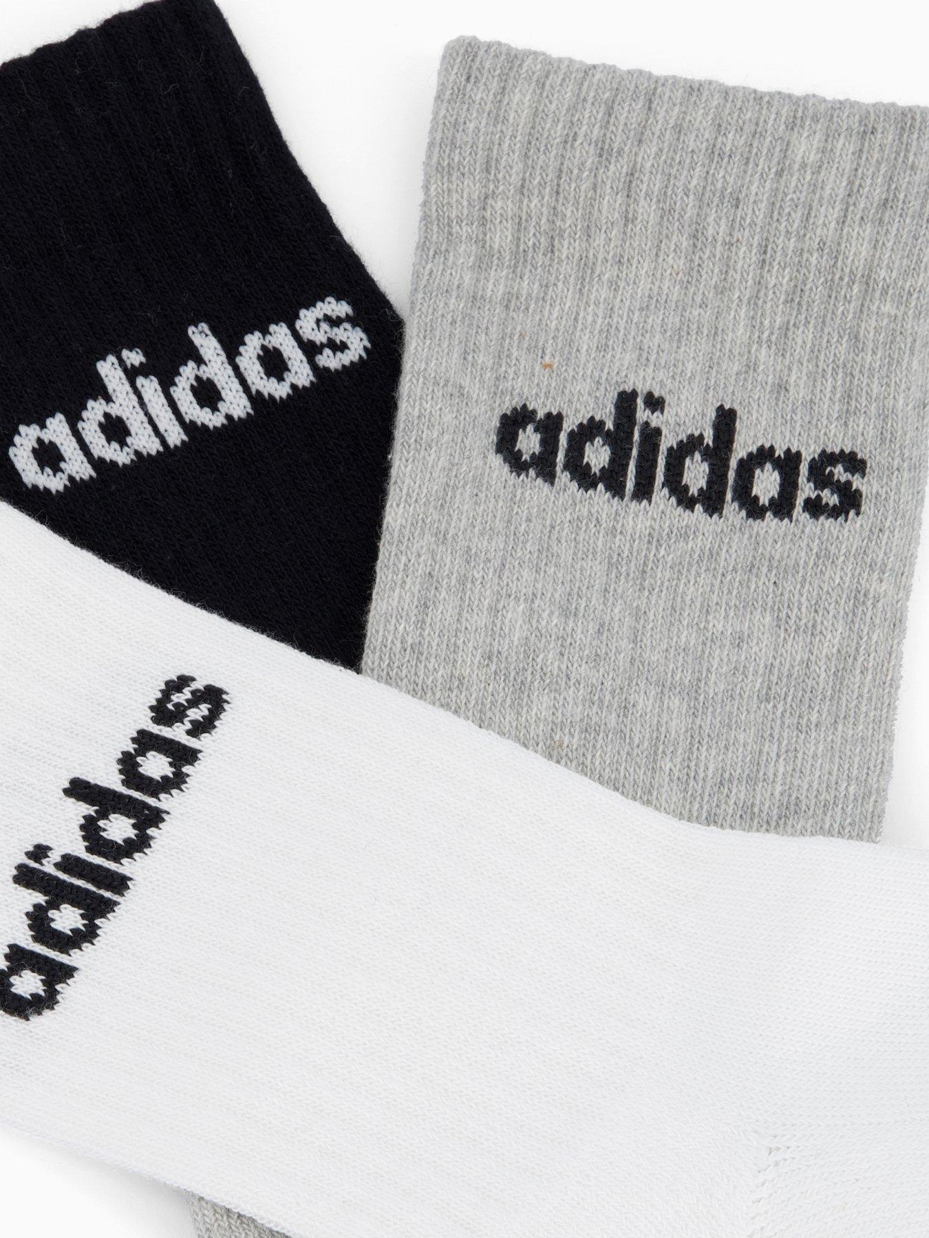 Image 3 of 3 of adidas Sportswear Men's Linear Crew Sock 6 Pack - Multi