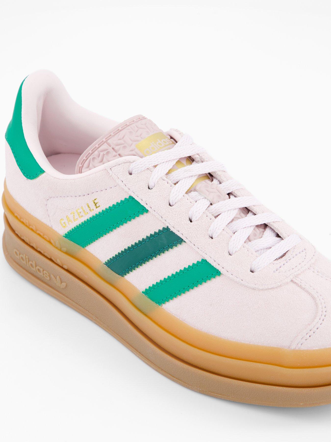adidas gazelle silver green womens Adidas Gazelle Bold Kids True Pink Gum Silver Purple