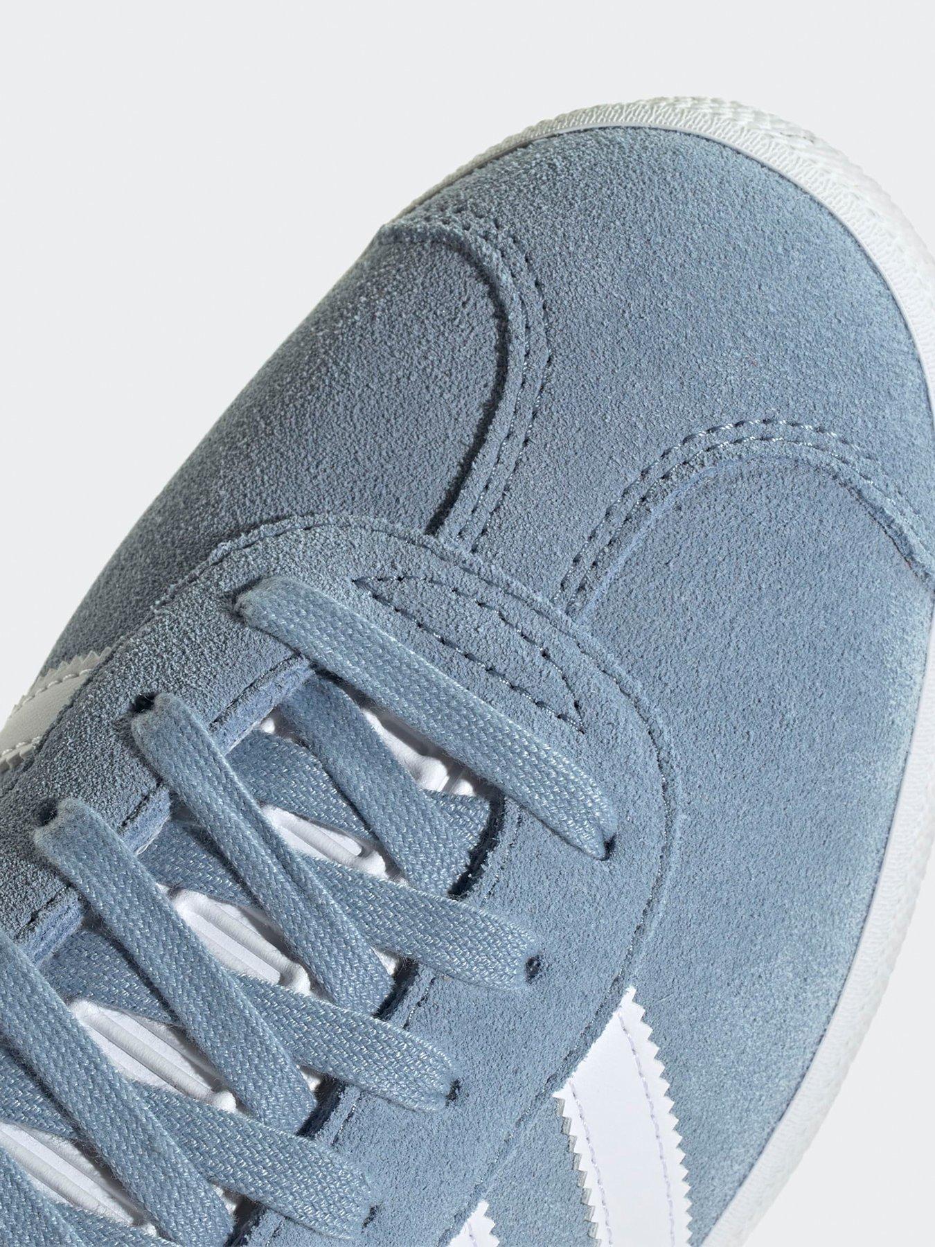 adidas gazelle silver green womens Adidas Women's Gazelle Blue