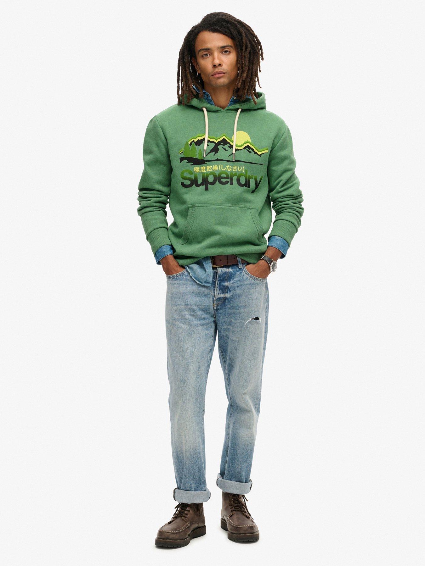 Image 3 of 6 of Superdry Original Great Outdoors Graphic Hoodie - Green