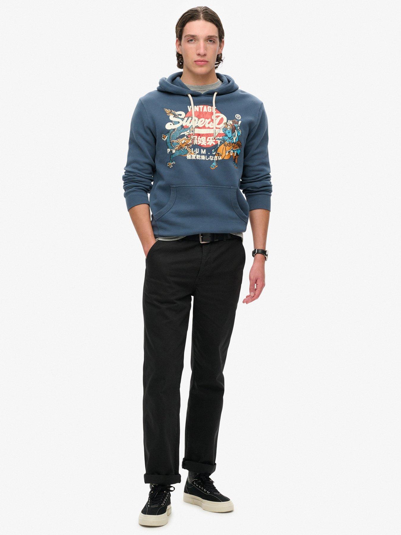 Image 3 of 5 of Superdry Original Tokyo Graphic Hoodie - Blue