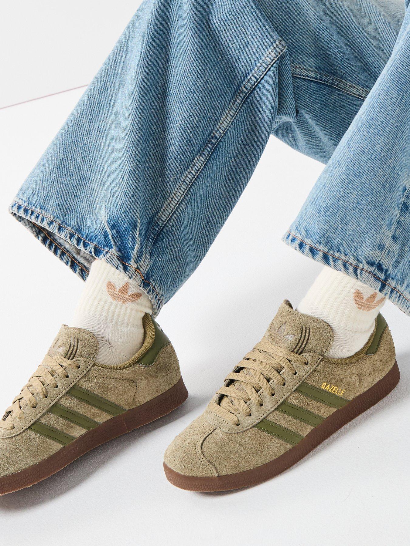 adidas gazelle silver green womens adidas Originals Gazelle main image 0